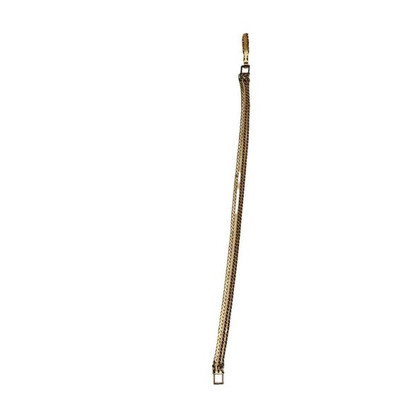 10/$25🦋 Sarah Coventry Triple Strand Serpentine Gold Bracelet - Picture 6 of 16